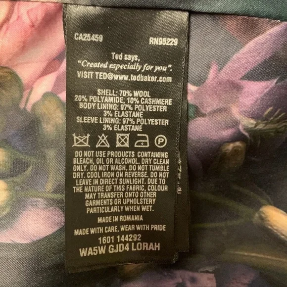 Ted baker wrap coat size 4 - Picture 11 of 13